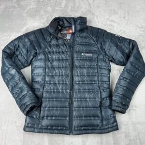 Columbia Titanium Down Jacket 800 WR Puffer Omni Heat Lined Men Size Small Ski